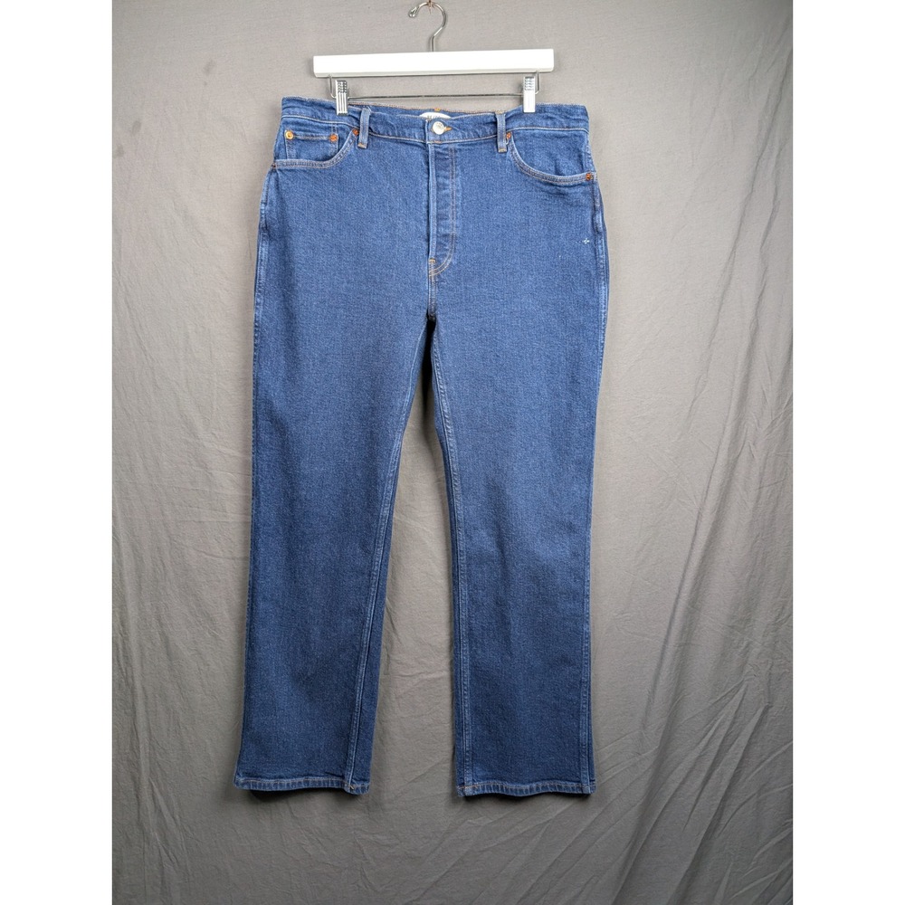 RE/DONE Straight Leg‎ Jeans Blue Denim  Size 32